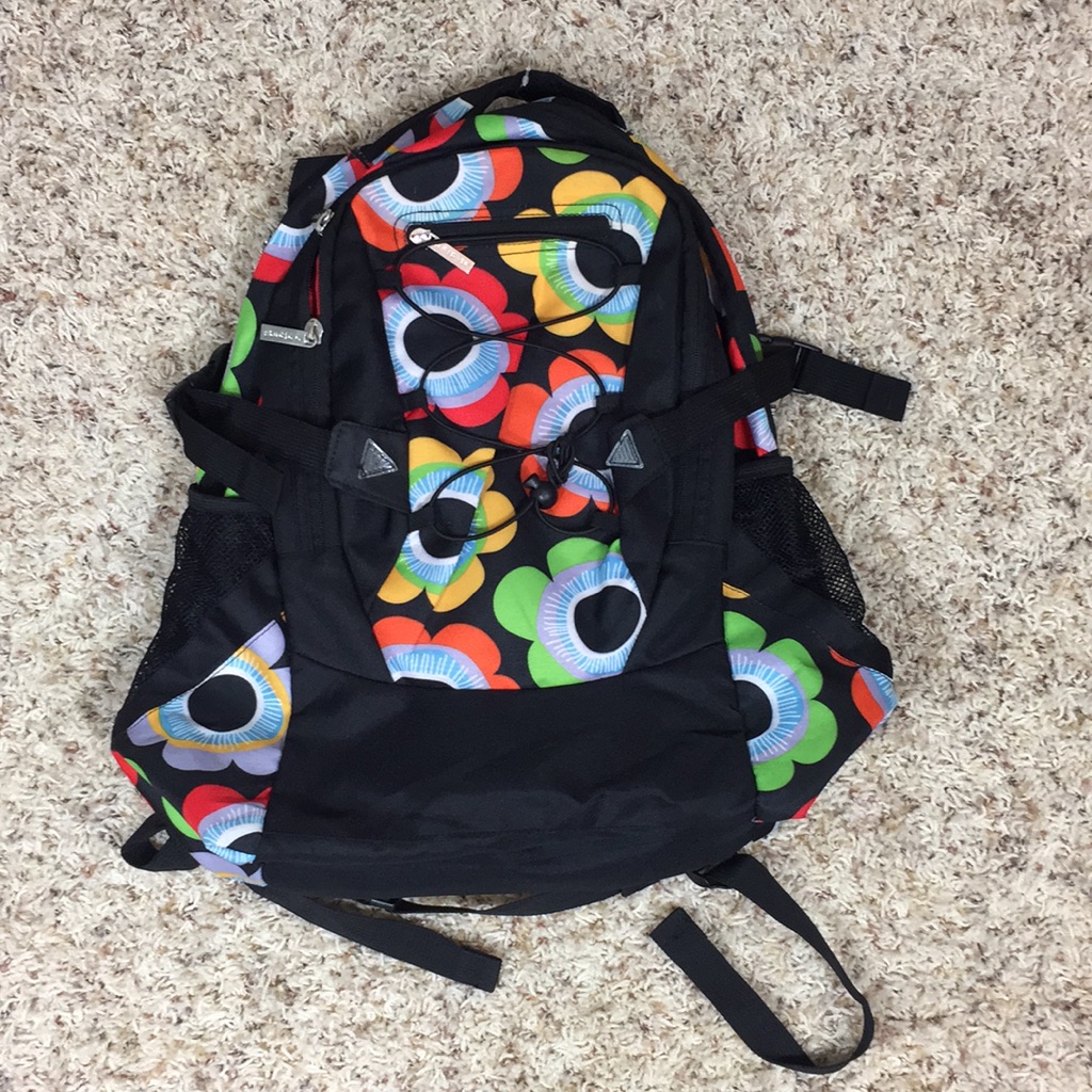 Flower Pattern Oversized Backpack